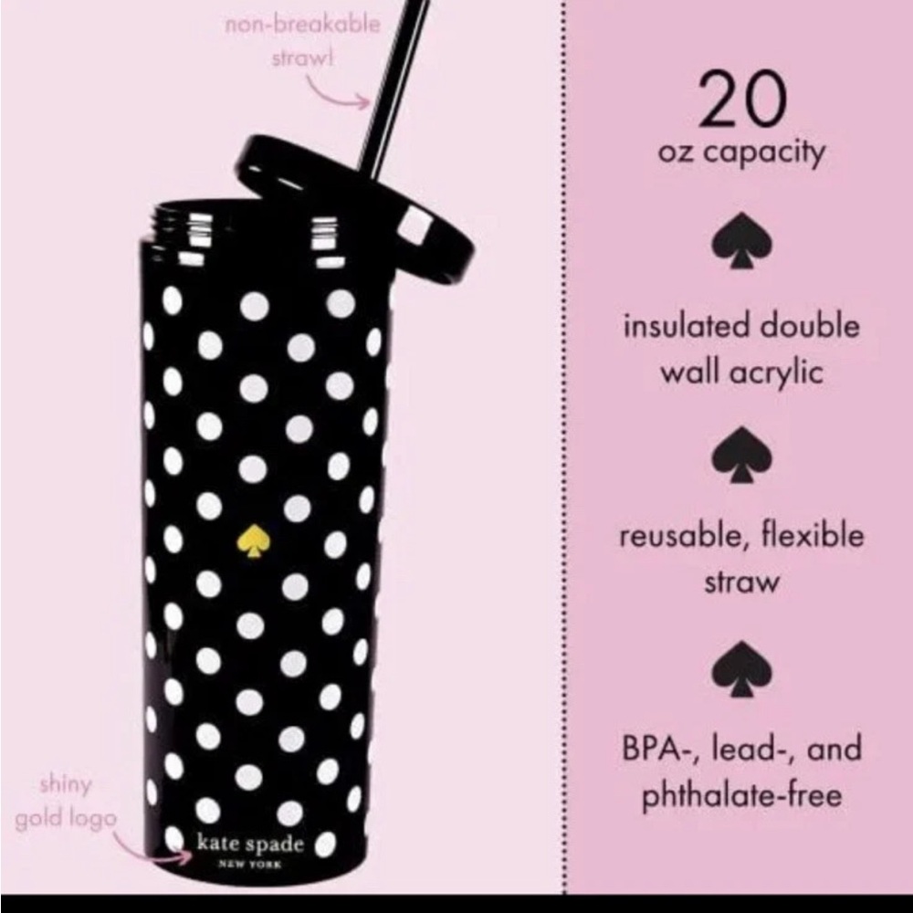 kate spade Black and White Polka Dot Canister Set - Picture 3 of 3